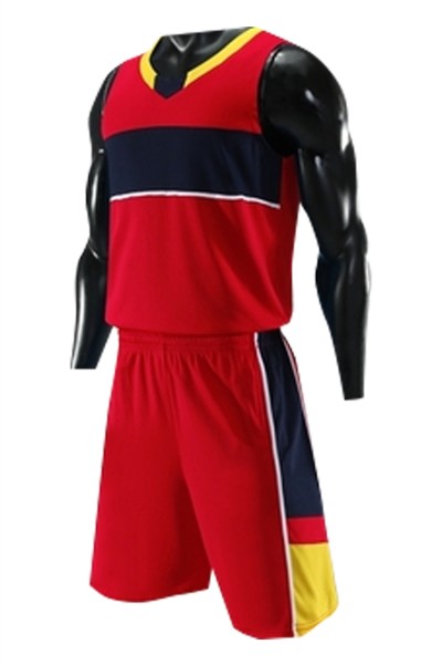 SKWTV060 custom basketball suit wave shirt design breathable wave shirt center detail view-5